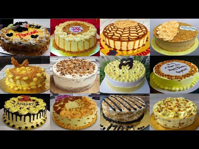 30+ Latest Butterscotch Cake Decoration Ideas 2022/Butterscotch Cake Design 2022/Birthday Cake Ideas