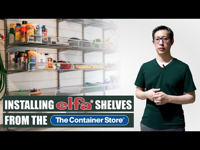 Elfa Shelving Installation | Garage Makeover