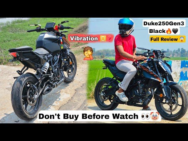 New KTM Duke250 Gen3 Black Beauty Review in 2025  || Vibration 