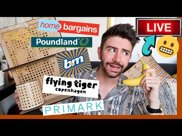 HOME DECOR HAUL SPRING 2020 *LIVE* HOME BARGAINS, B&M, TIGER, PRIMARK, POUNDLAND | MR CARRINGTON