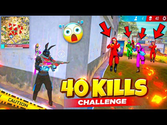 40 Kills  in Solo Vs Squad Insane Gameplay  Free Fire Max