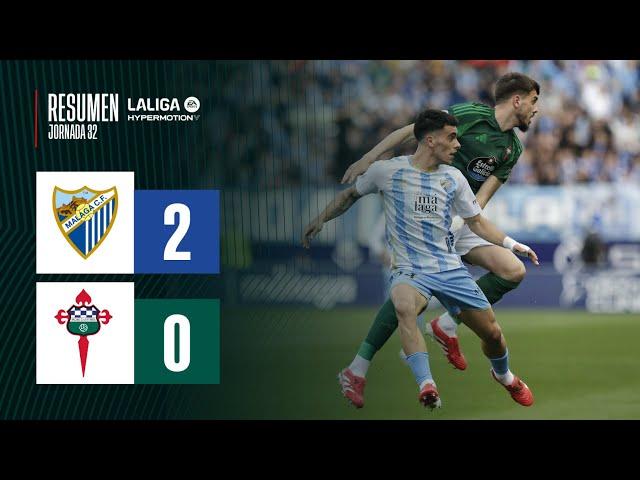 Málaga CF vs Racing Club Ferrol | 22.03.25 | RESUMEN LALIGA HYPERMOTION | JORNADA 32