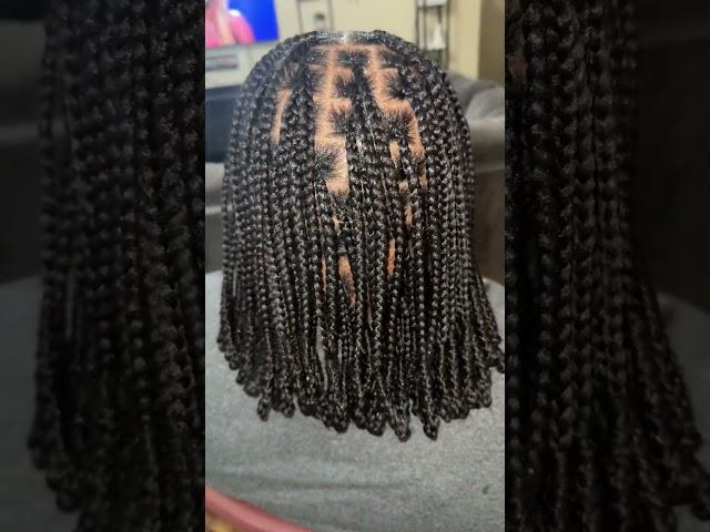 Bob knotless braid with a Bantu tip #knotlessbraids #braidhairstyles #braids #boxbraids #braidstyles