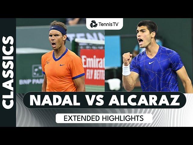 Rafael Nadal vs Carlos Alcaraz BLOCKBUSTER Semi-Final Extended Highlights! | Indian Wells 2022