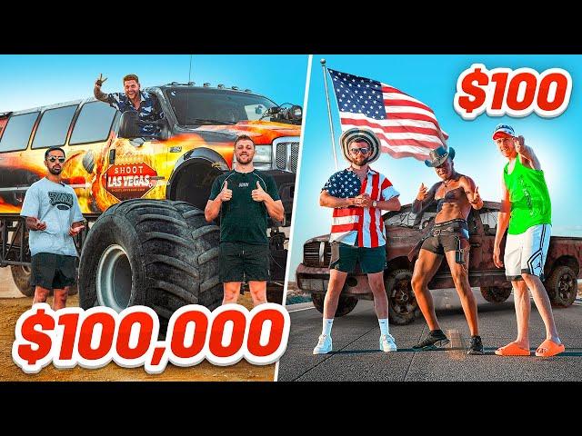 SIDEMEN $100,000 VS $100 ROAD TRIP (USA EDITION)