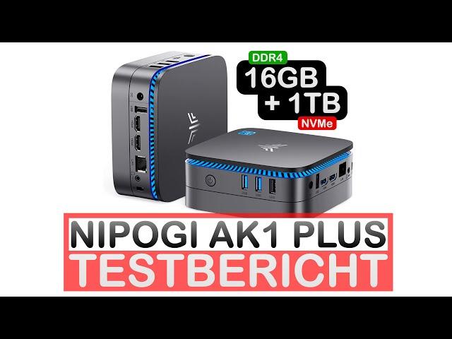 NiPoGi AK1 Plus Testbericht: 200€ Mini PC mit 1TB NVMe & 16GB RAM