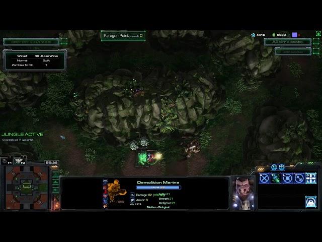 Starcraft II - Zombie World Map Starting in the beginning. Livestream