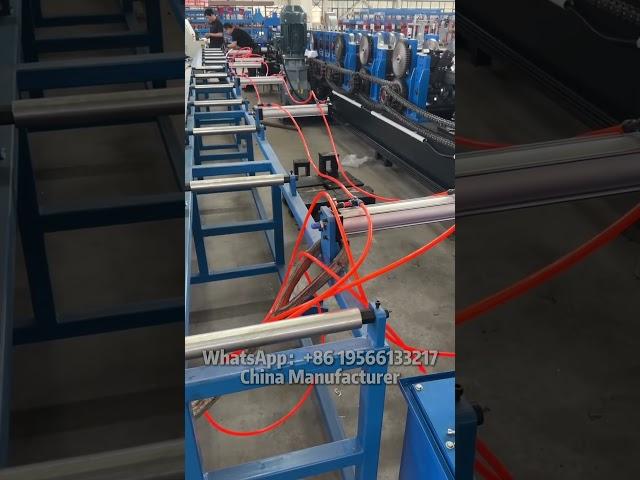 purlin air receiving and stacking machine#automaticmachine #purlinmachine #rollforming