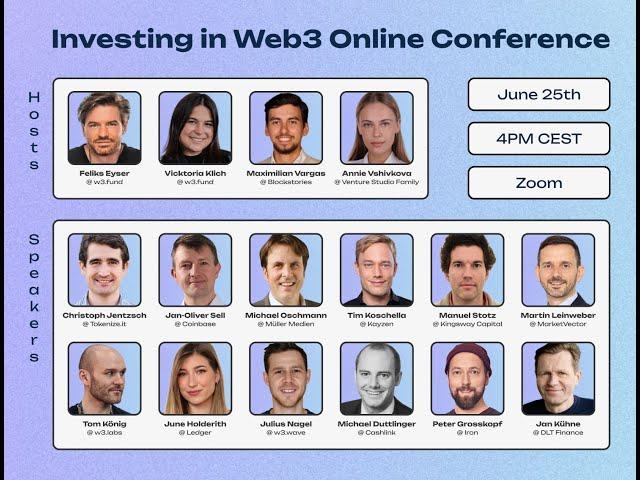 Investing in Web3 Online Conference (June 2024) by w3.fund