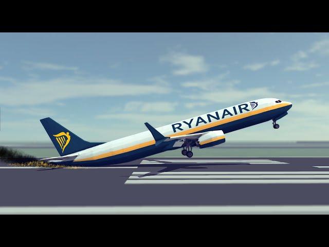 Ryanair landings + Smooth landings | Feat. Realistic custom sounds | Besiege