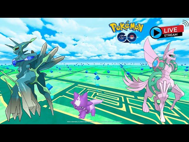 Into the Wild SHINY Dialga & Palkia  Hour (Origin) Raids Pokemon GO Live