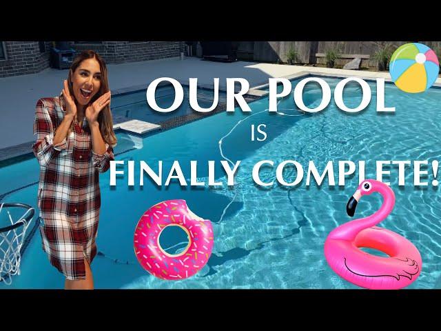 WE GOT A POOL // OUR POOL IS FINALLY COMPLETE //