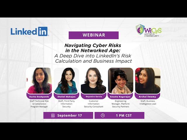 LinkedIn Webinar | Navigating Cyber Risks in the Networked Age