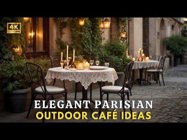 Capture Café Vibes  Transform Your Patio Into a Magical and Tranquil Parisian Café Escape