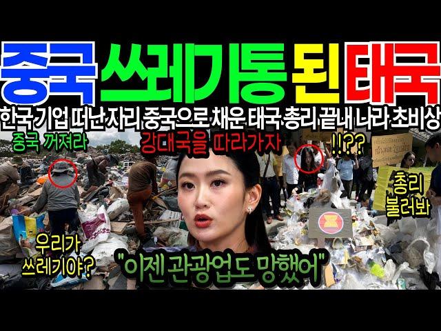 "끝내 중국의 쓰레기통 된 태국" 한국 기업 떠난 자리 중국으로 채운 태국 총리 결국엔 나라 초비상 상태를 폭로하는 명문대 교수 [해외감동사연]