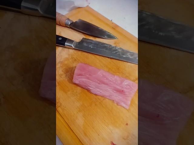 Skill:how to make a perfect sashimi filet - swordfish  #shorts #satisfying #food #funny