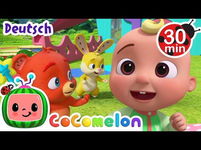 John Jacob Jingleheimer Schmidt | CoComelon - JJ's Animal Time Deutsch | Cartoons und Kinderlieder