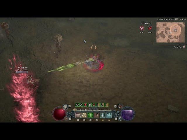 Diablo 4 Rogue PvPHatred chosen Rogue shooting down every other classes with poison arrows