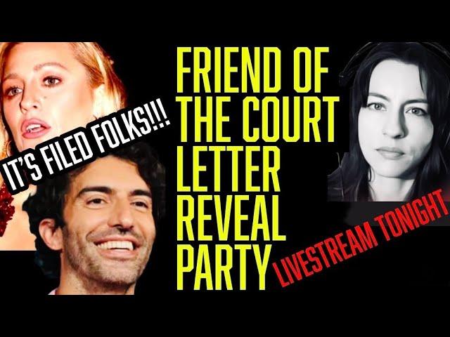 I JUST FILED AN AMICUS BRIEF IN JUSTIN BALDONI'S LAWSUIT VS BLAKE LIVELY-- I READ & DISCUSS IT :)