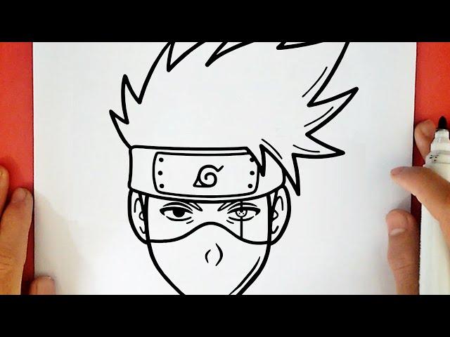 HOW TO DRAW KAKASHI HATAKE