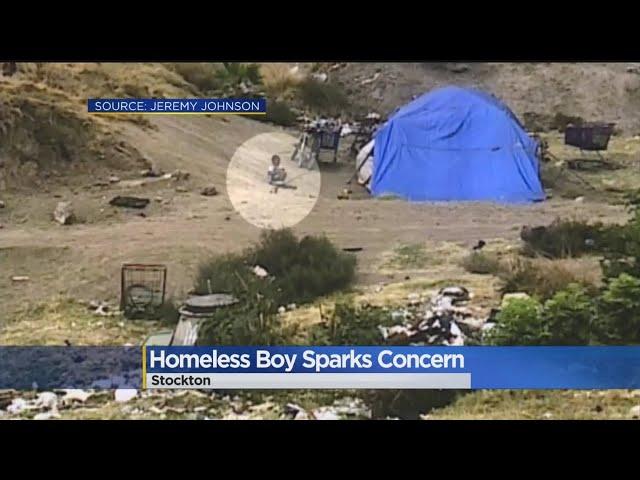 Shocking Photo of Stockton Homeless Boy Resembles War-Torn Country