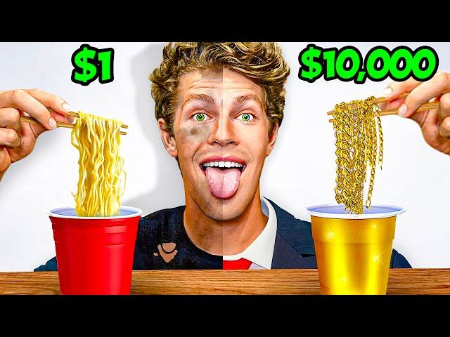 Eating CHEAP vs EXPENSIVE Food Challenge!