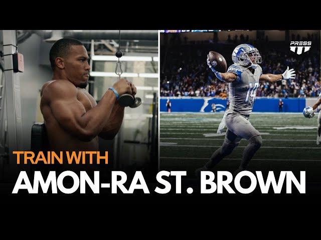 Amon-ra St. Brown Gets SWOLE With This Upper Body Workout!