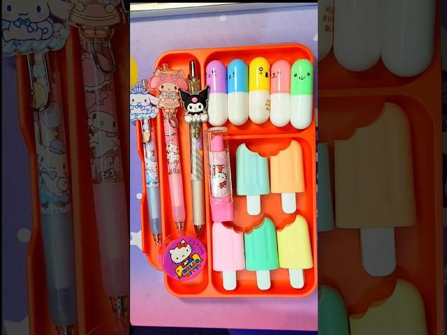 Filling Platter With Stationery ASMR  #schoolsupplies