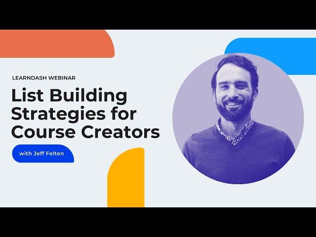 List Building Strategies for Course Creators