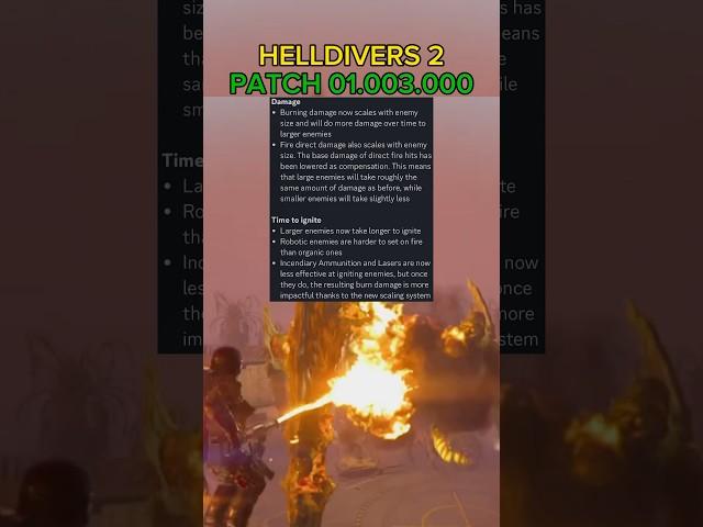 Fire Mechanic CHANGES After Patch 01.003.000 - Helldivers 2