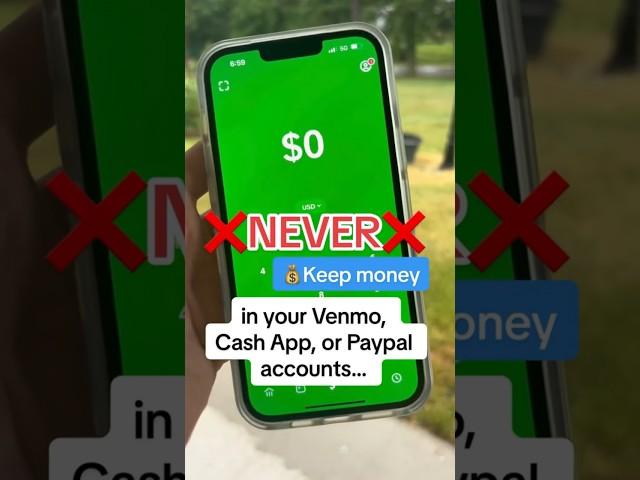 Here’s why you should NEVER keep $$$ in Paypal, Venmo, or Cash App…