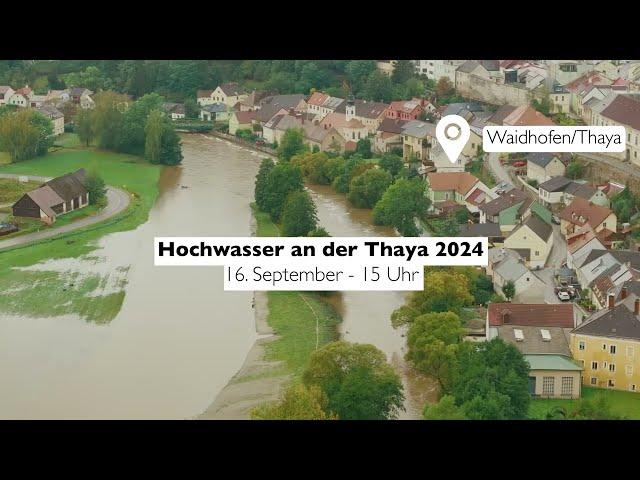 Hochwasser 2024: Teil 2 die Thaya am 16. September in Waidhofen, Vestenötting & Vestepoppen