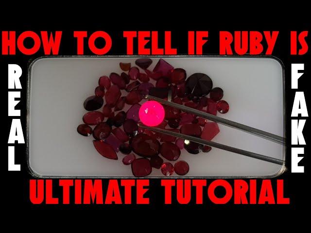 How to tell if Ruby is Real or Fake  DIY Ultimate Tutorial  Easy Gem Test 