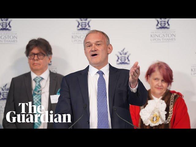 Ed Davey hails 'historic' Liberal Democrat election performance