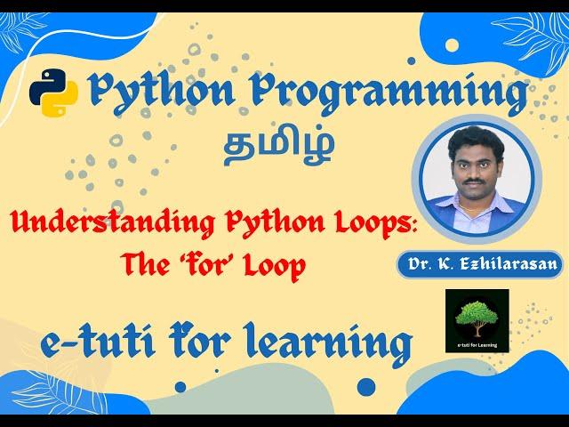 16. Understanding Python Loops: The for Loop