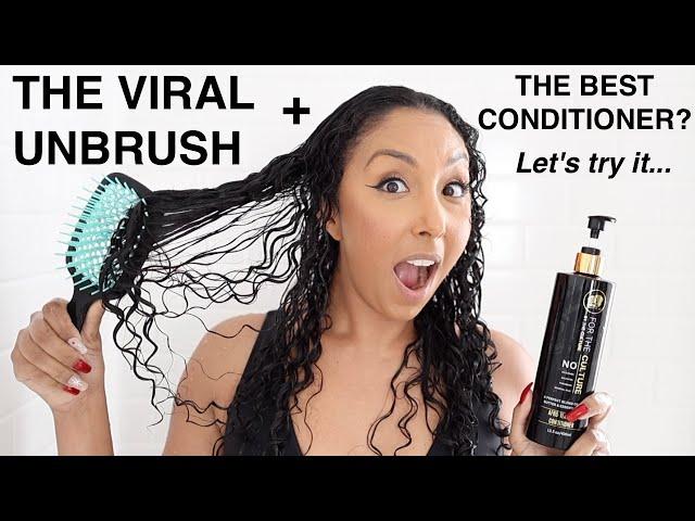 Pairing the VIRAL UNBRUSH w/ The Most Moisturizing Conditioner! | BiancaReneeToday