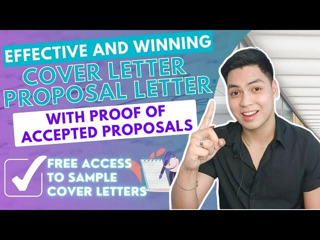 Create an Effective and Winning Cover Letter/Proposal Letter | FREE Access to Samples