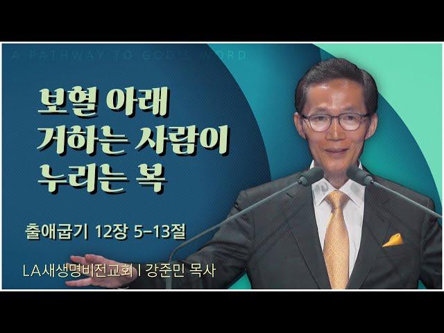 LA새생명비전교회 강준민 목사 | 보혈 아래 거하는 사람이 누리는 복 [C채널] 말씀의창