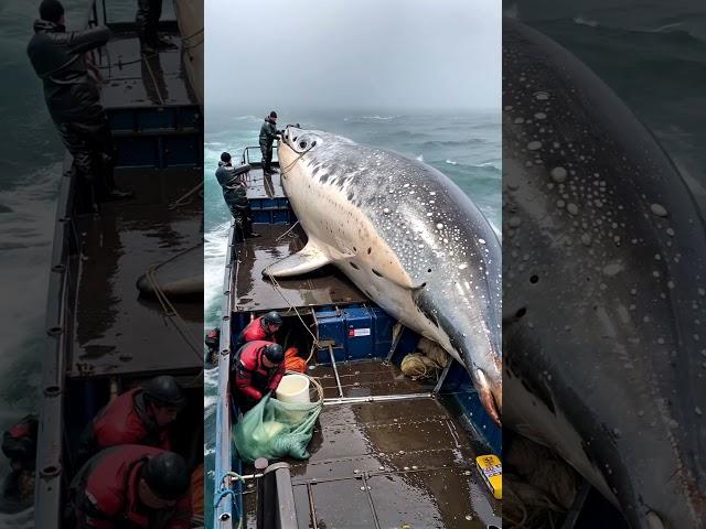 HUGE FISH  caught by brave fishermen