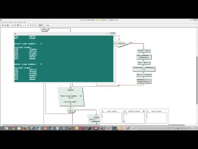 merihelp.net: Visual Logic Bubble sort