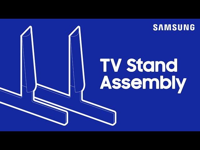 How to install the stand on your 2023 CU8000 Series Crystal UHD TV | Samsung US