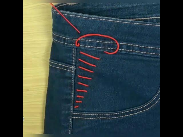 How to Alter Jeans  waist