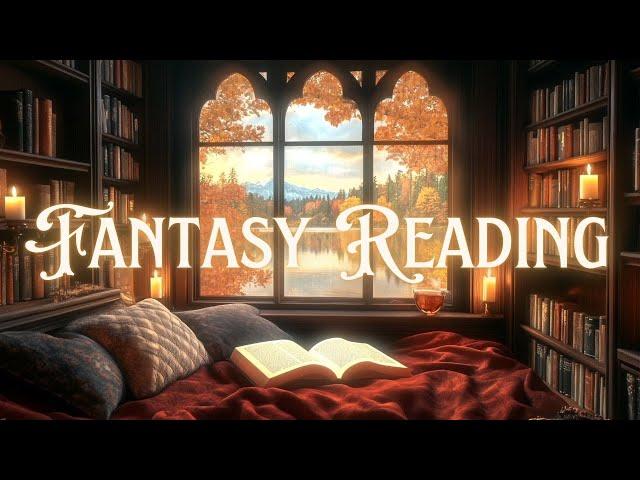 Fantasy Reading | Background Music & Autumn Rain Ambience for Reading, Deep Focus or Relaxing