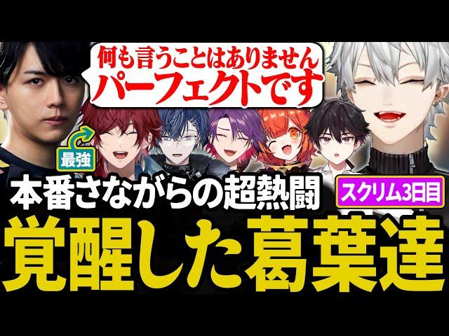 【スクリム3日目まとめ】最強のローレンチーム相手に覚醒、Lazコーチにベタ褒めされて溶ける葛葉【にじさんじ/切り抜き/葛葉/渡会雲雀/ラトナ・プティ/小柳ロウ/酒寄颯馬/Laz】