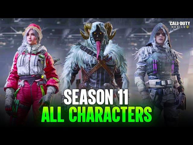 Season 11 All Free & Paid Characters CODM - Battle Pass Skins S11 Cod Mobile Leaks