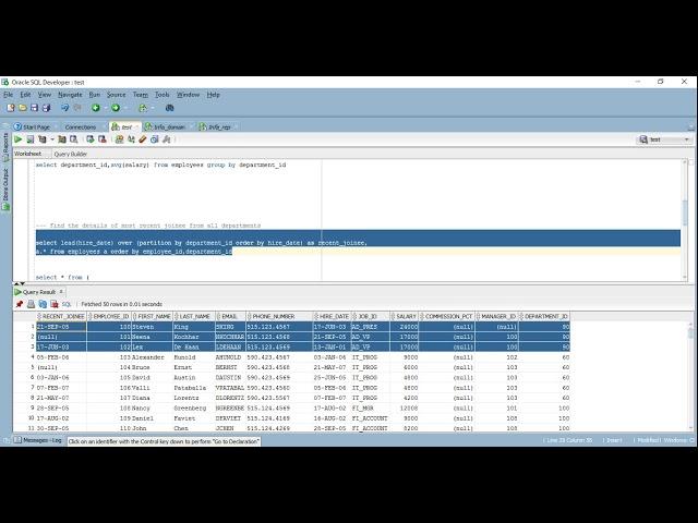 Analytical Functions in oracle explained with real examples