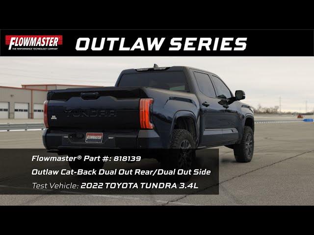 Outlaw Cat-Back Exhaust for 2022-2024 Toyota Tundra 3.4L (818139)