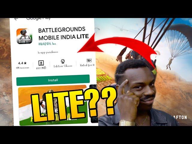 Battlegrounds Mobile India Lite coming?? Pre-Register battlegrounds mobile india