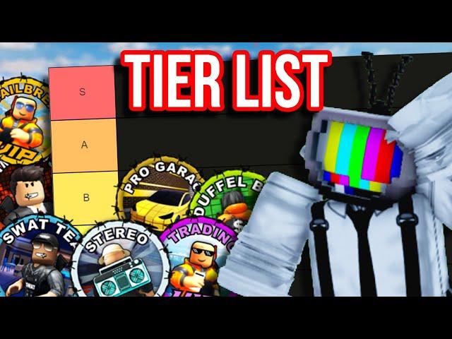 RANKING Every GAMEPASS in Roblox Jailbreak!