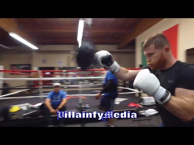 (DAMN!!) CANELO GOES ON A 3 DAY SEEK & DESTROY MISSION FOR GOLOVKIN; DISPLAYS DEVASTATING POWER!!